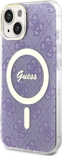 Mbështjellës Guess GUHMP14MH4STU për iPhone 14 Plus 6.7", MagSafe, vjollcë