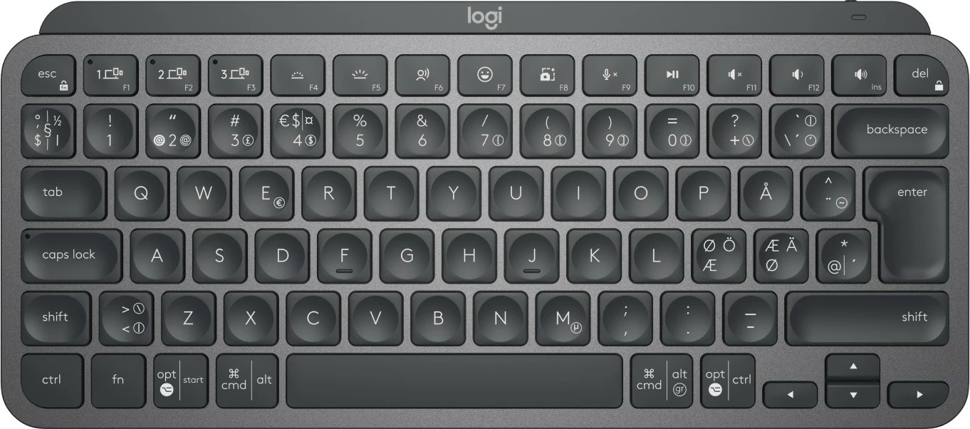 Tastierë Logitech MX Keys Mini for Business, kompakte, wireless, gri