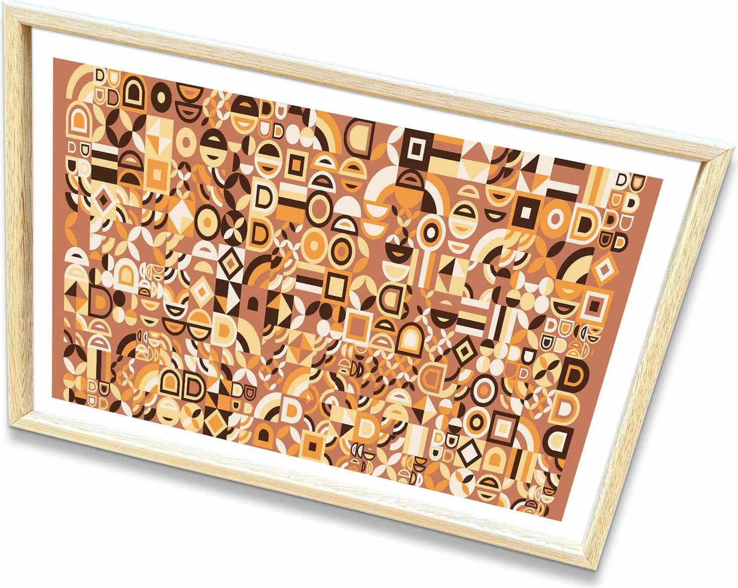 Pikturë dekorative me kornizë MDF, Wallity, Ahswabisabi-013, 42x62cm