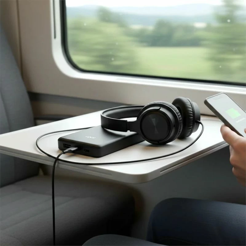 Powerbank everActive EB-11QB, 10000mAh, e zezë