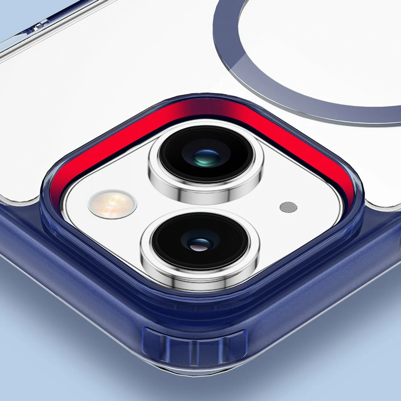 Mbështjellës Dux Ducis Clin2 për iPhone 14 Plus, MagSafe, Rozë, Transparent