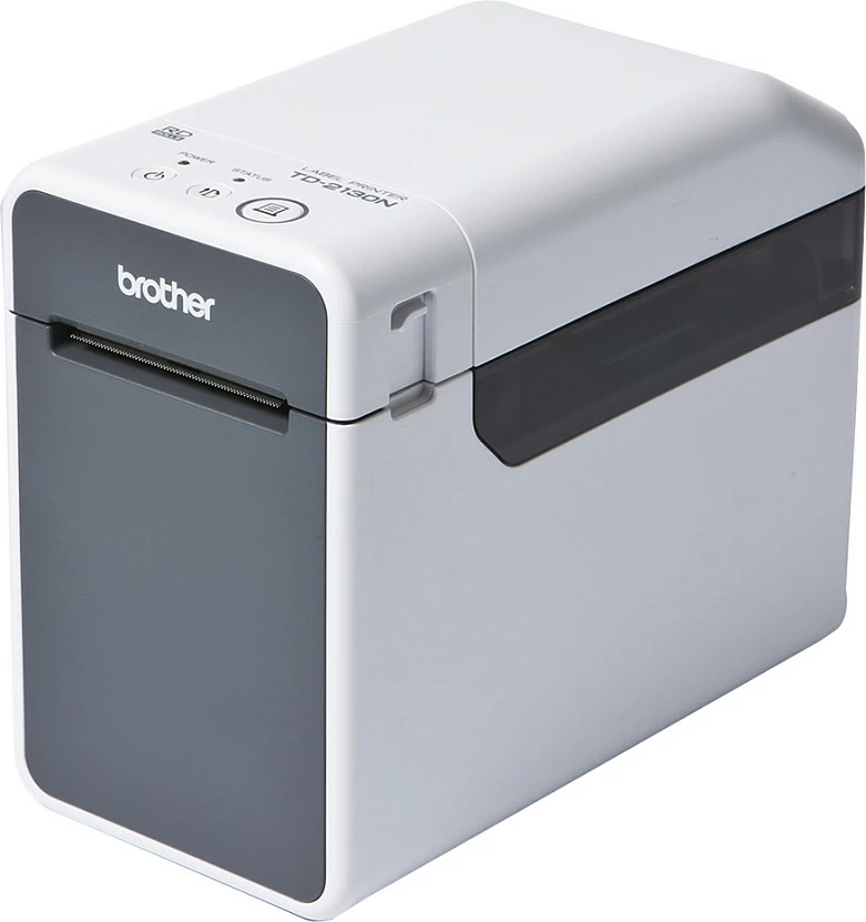 Printer etiketash Brother TD-2135N, termik direkt, 300x300 DPI, USB/Ethernet/Wireless, Gri/Bardhë