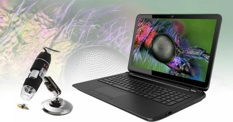 Mikroskop dixhital Media-Tech, USB, i zi