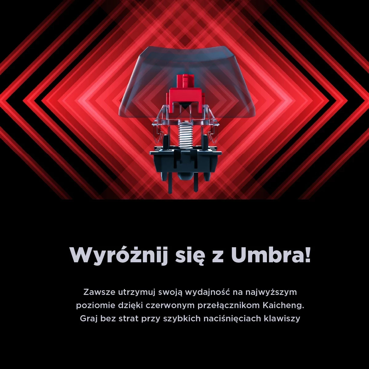 Tastierë mekanike Rampage KB-R86 UMBRA, Red Switch, e zezë