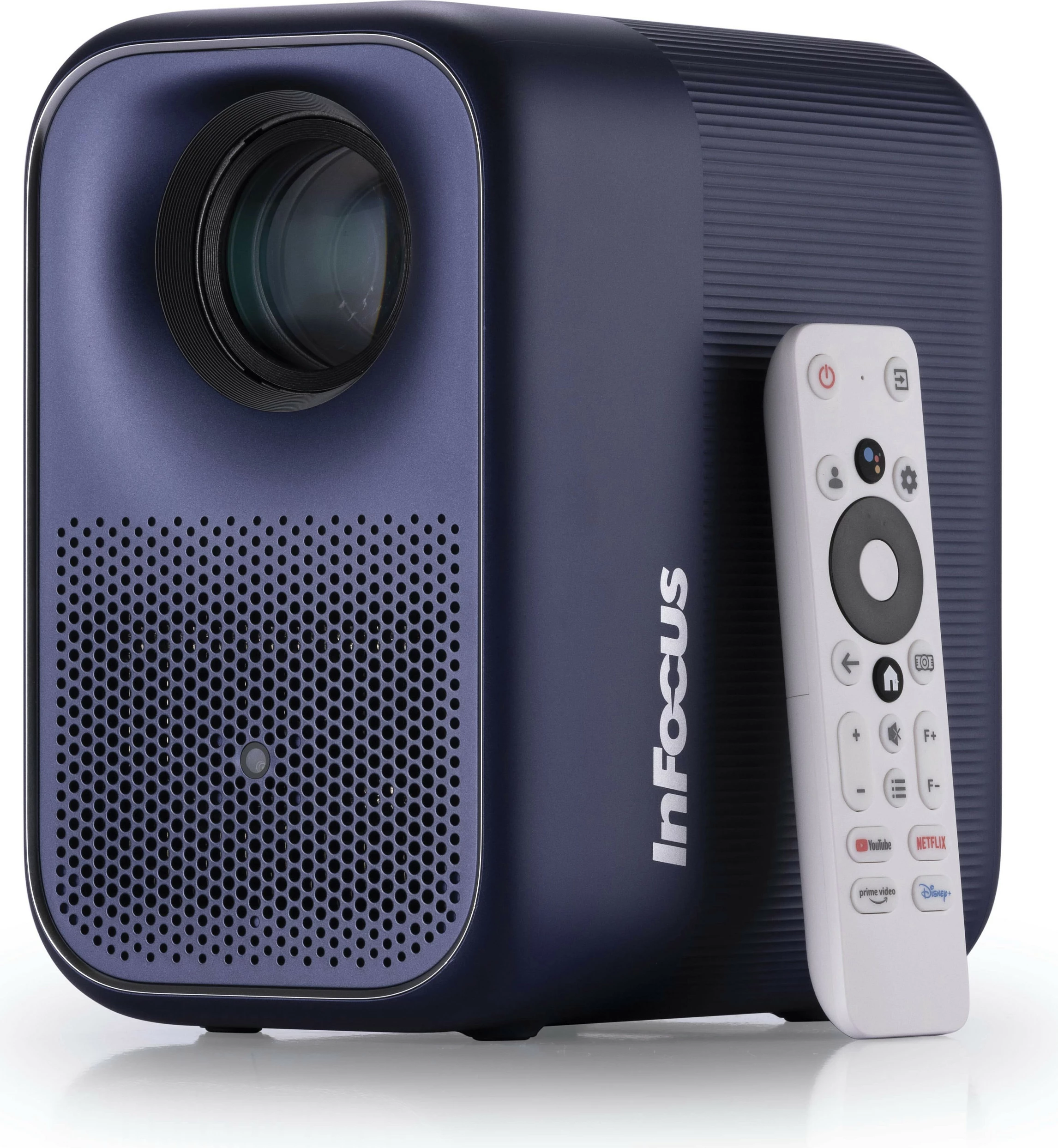 Projektor InFocus Apex Master IN3058SL, Full HD HDR10, Smart TV, Wi‑Fi/Bluetooth, 16GB, blu e errët