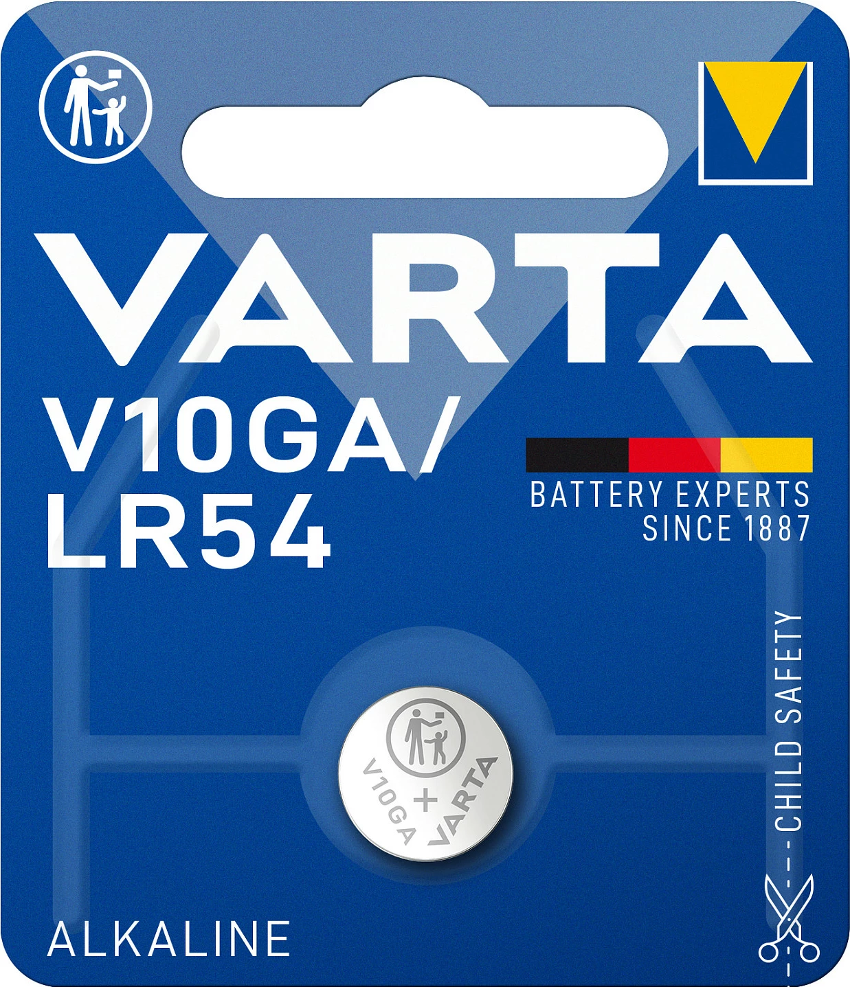 Bateri buton VARTA V10GA (LR54) 1.5V, 1 copë, metalike