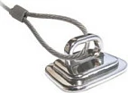 Kyç sigurie për laptop Mobilis Anchor Point AntiTheft, argjendi