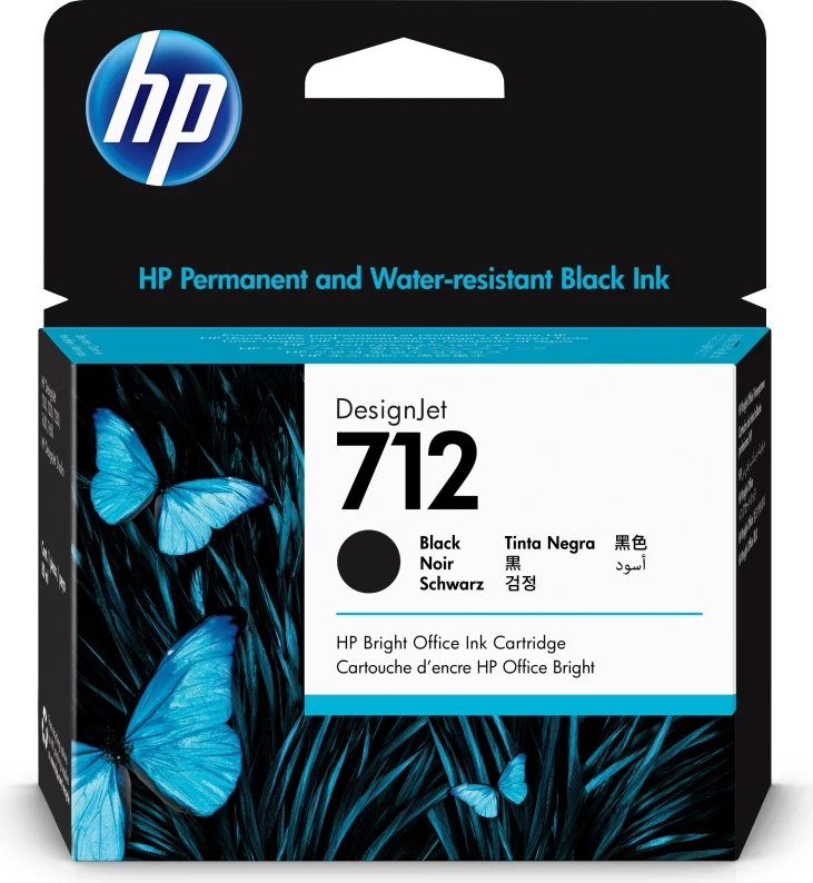 Kartush boje, HP DesignJet 712 (3ED71A), XL 80 ml, e zezë