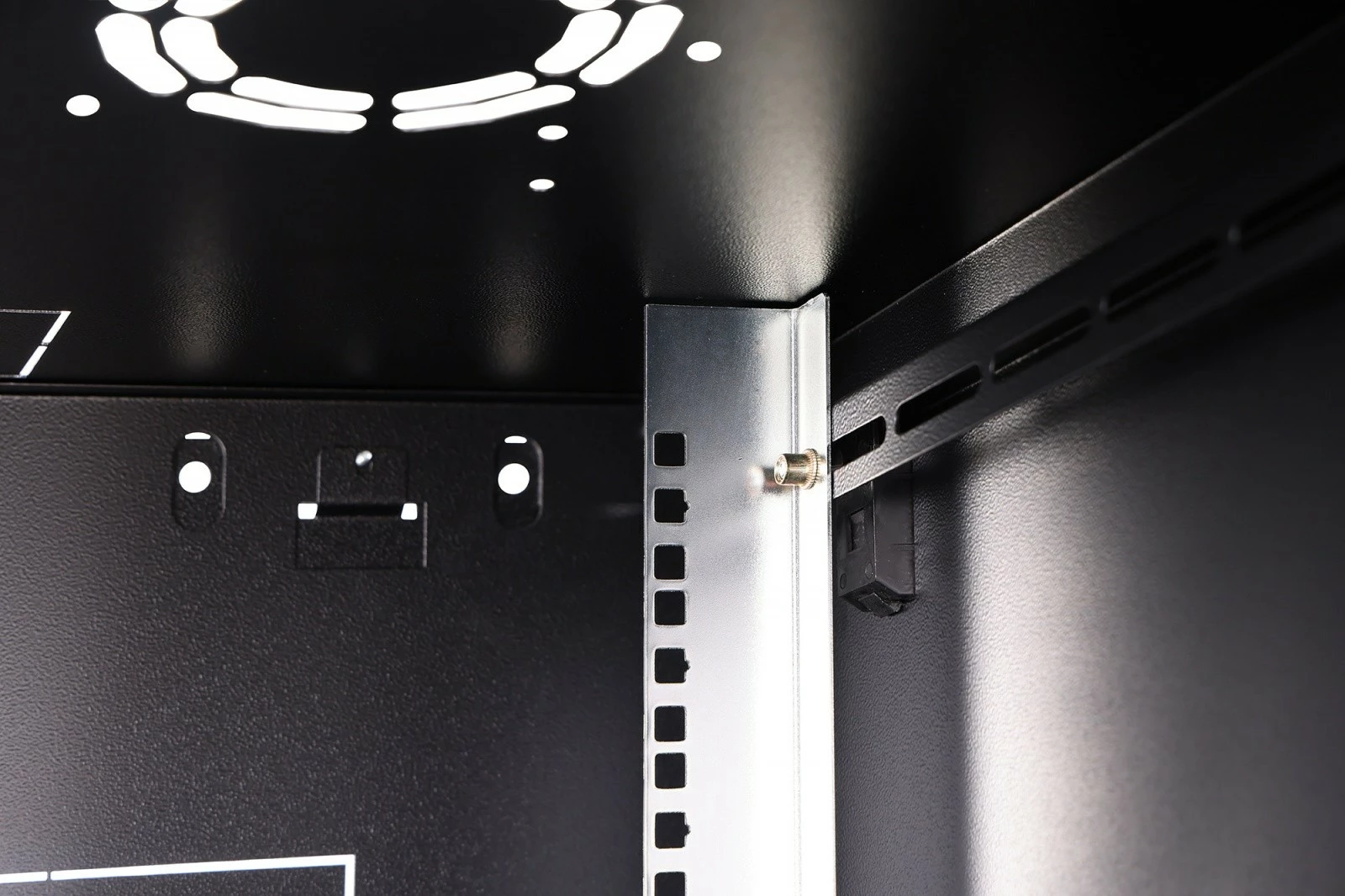 Kabinë rrjeti murale 19" 7U, Digitus DN-37103, 385x600x600mm, 4 shina të rregullueshme, derë xhami, IP20, 60kg, e zezë, e pamontuar