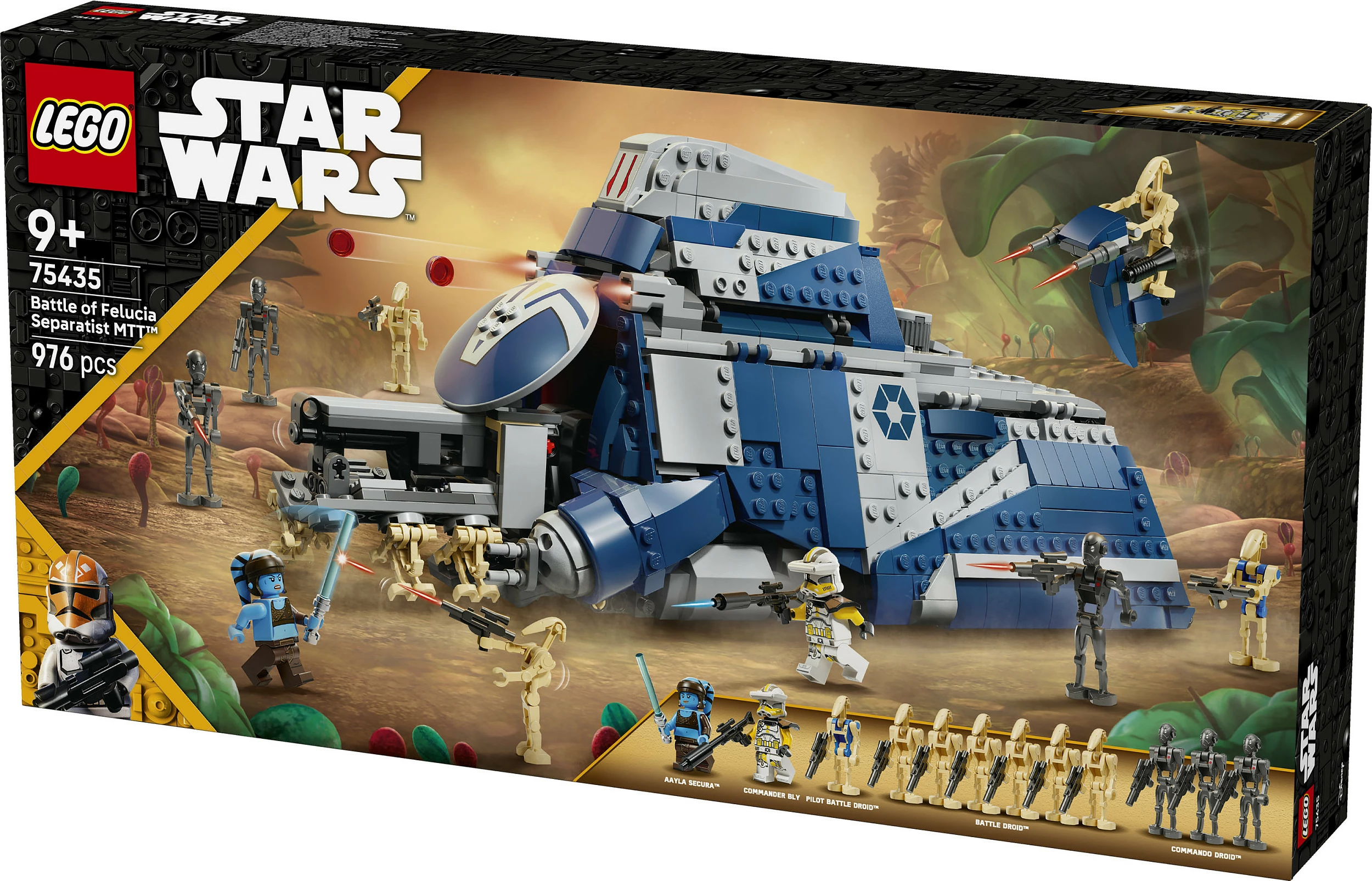 Set LEGO Star Wars Separatist MTT 75435, 976 copë, 12 minifigura, shumëngjyrësh