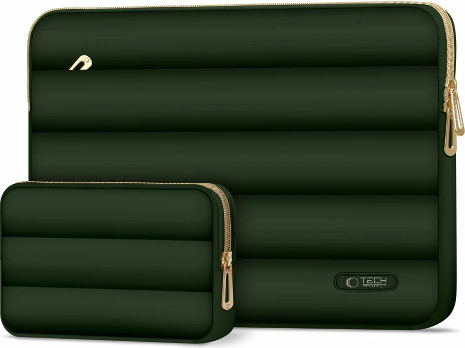 Qantë laptopi Tech-Protect Puffy 15-16", e gjelbërt