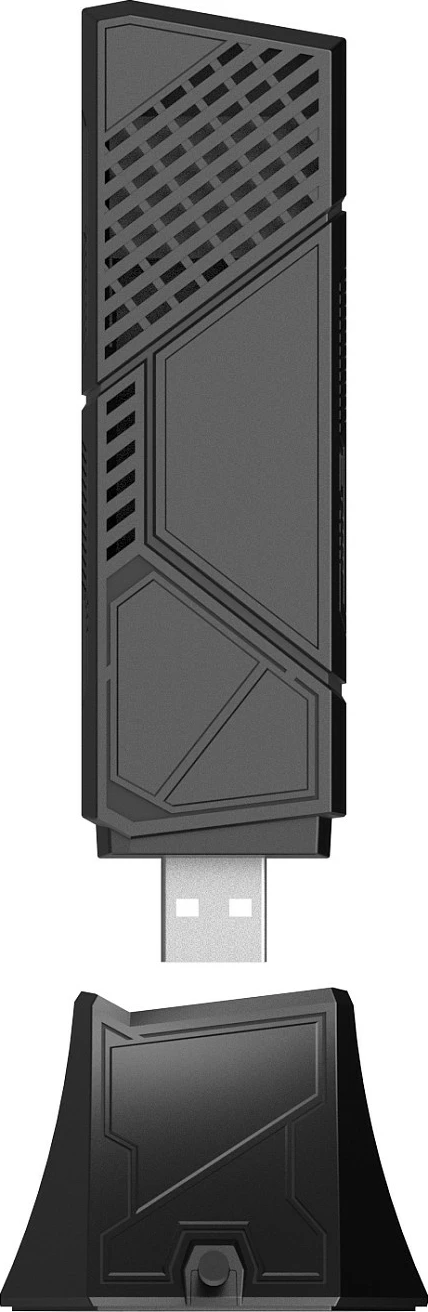 Adapter USB Wi‑Fi ASUS ROG USB-BE92, Wi‑Fi 7 BE6500 tri-band, USB 3.2, i zi
