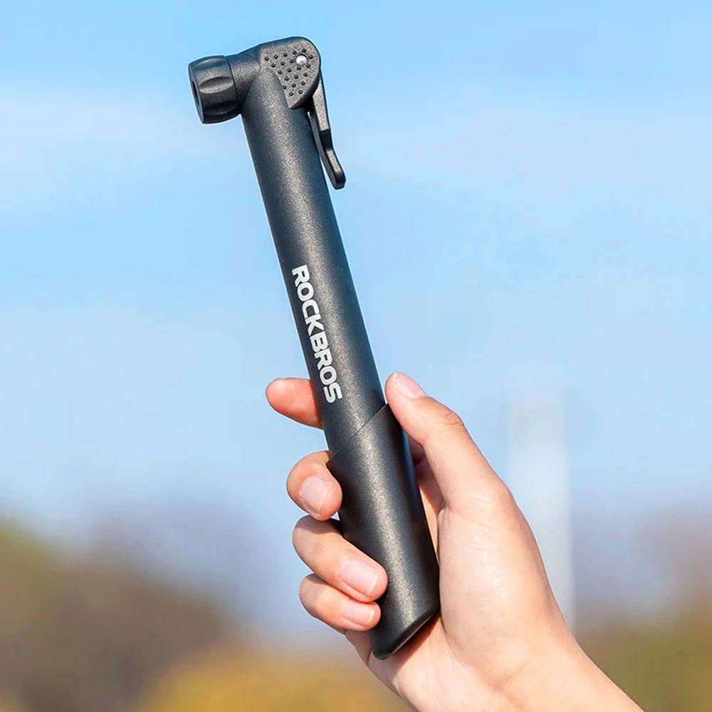 Pompë biçiklete Rockbros 42520001001, najlon, 5.5 bar, e zezë