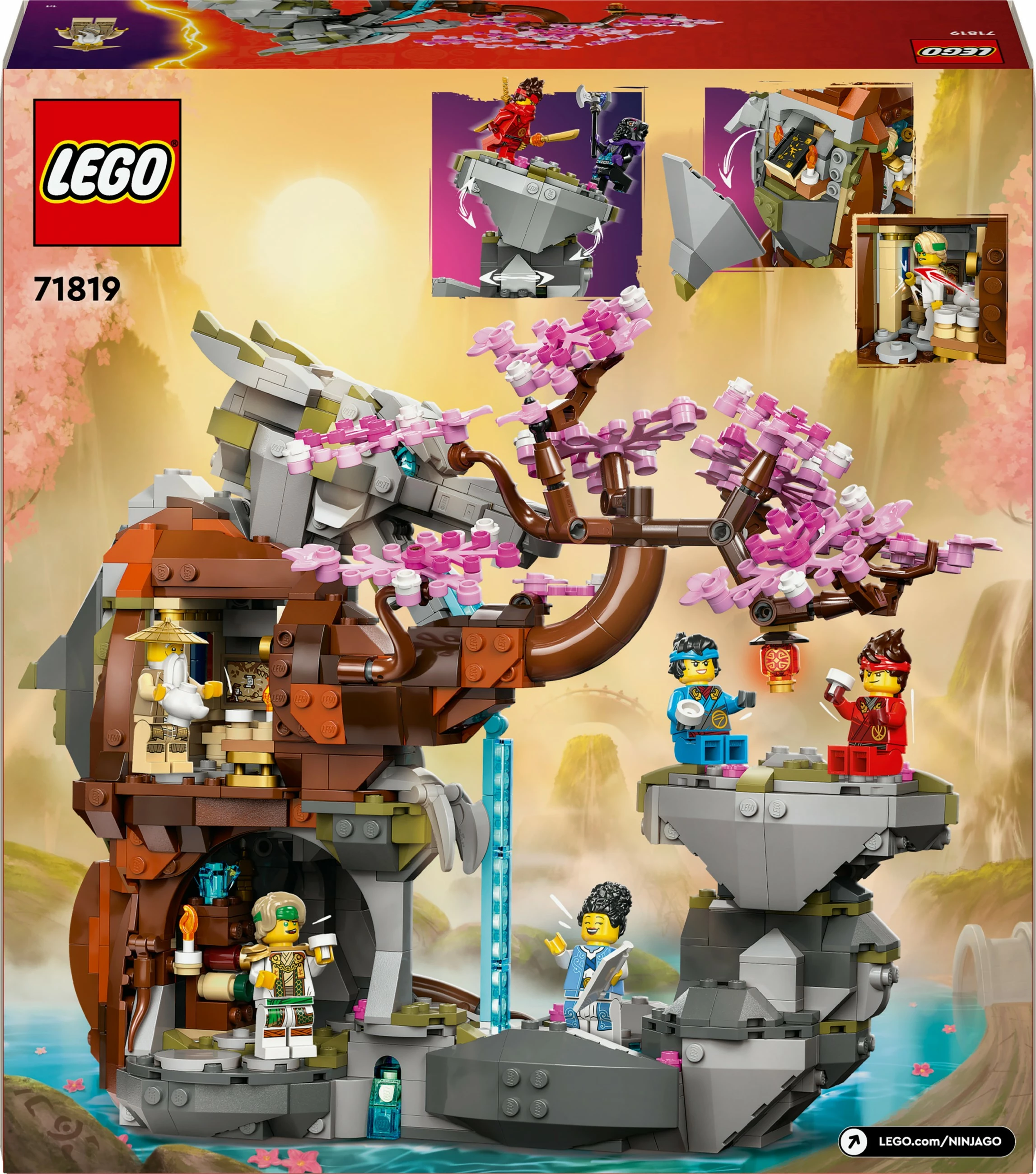 Set LEGO Ninjago 71819 Drachenstein-Tempel