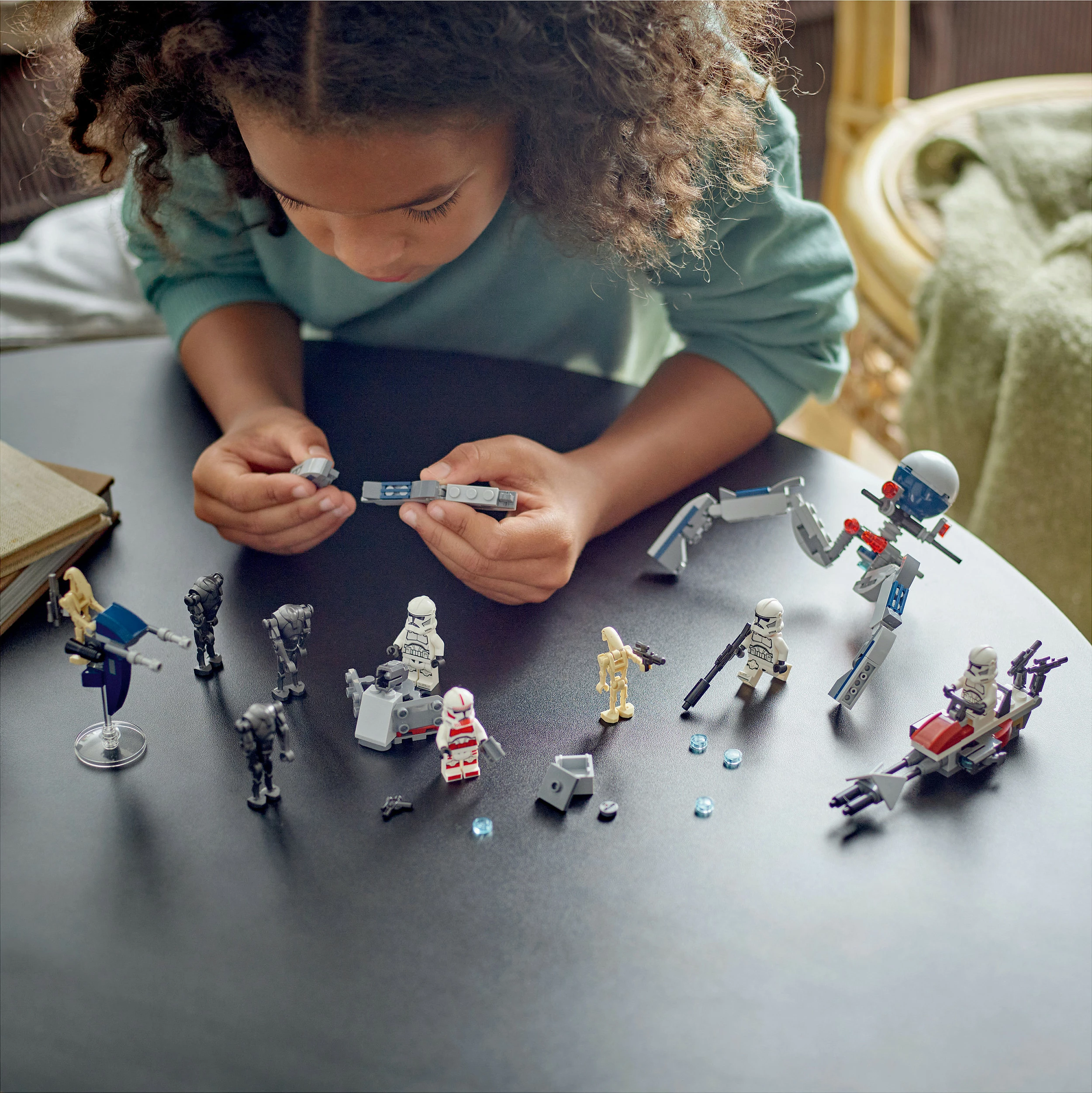 Set ndërtimi LEGO Clone Trooper & Battle Droid, 215 pjesë, plastikë, shumëngjyrësh