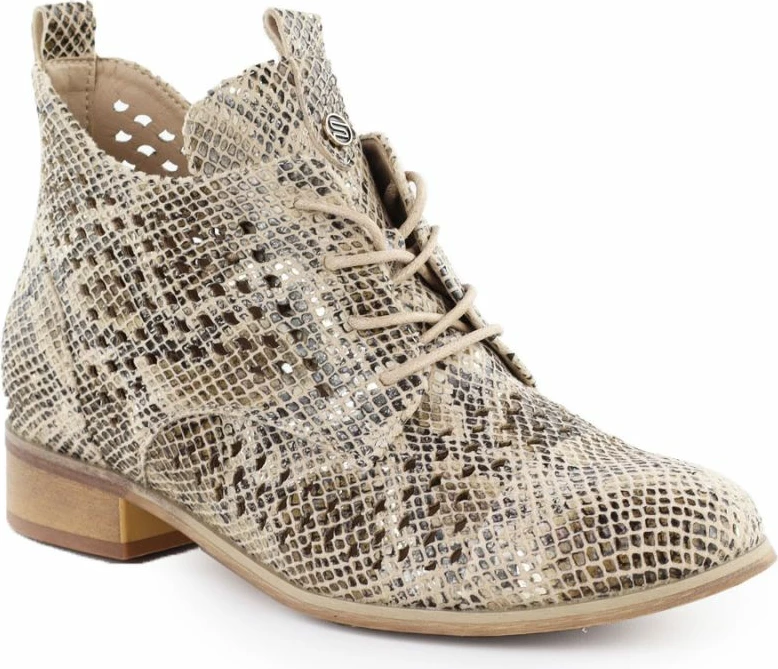 Çizme të shkurta Potocki për femra, bezhë