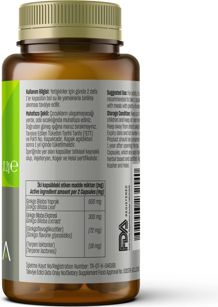 Ginkgo Biloba Extract 300 mg