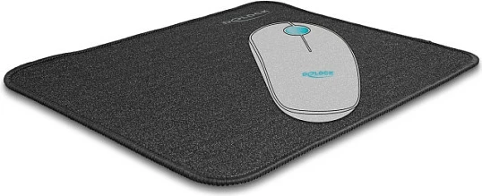 Mauspad DeLOCK glitter-black 300 x 245 mm, 3 mm, i zi