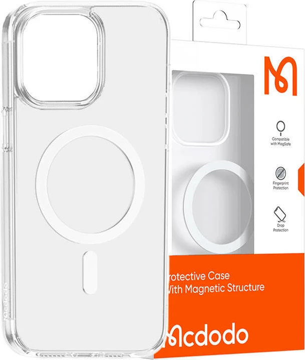 Mbështjellës magnetik Mcdodo PC-5330 për iPhone 15, transparent