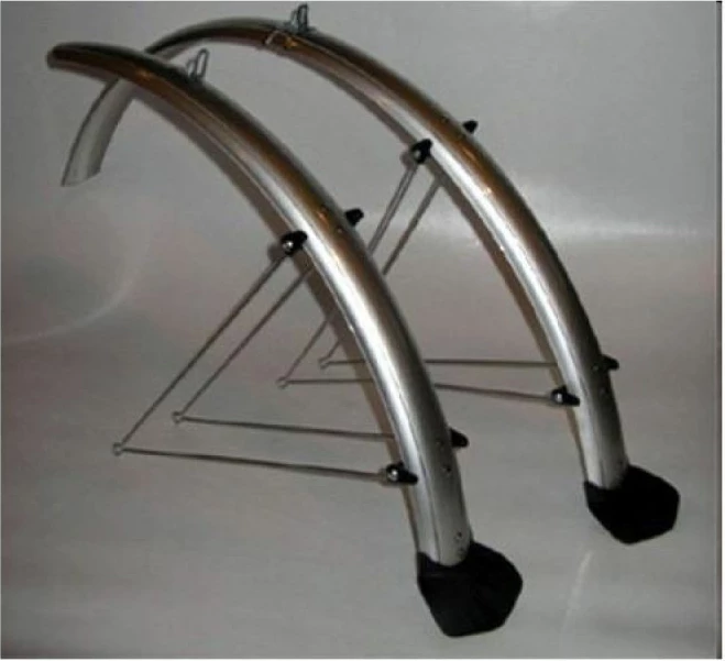 Mbrojtëse balte biçiklete Yakimasport, argjend