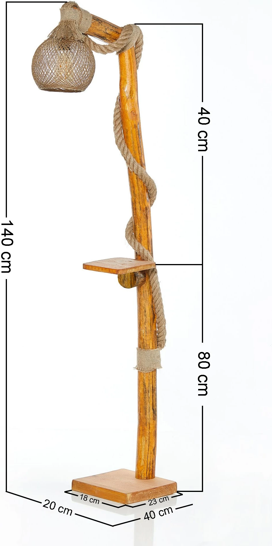Llambë dyshemeje Opviq, model Arbor, ngjyrë natyrale