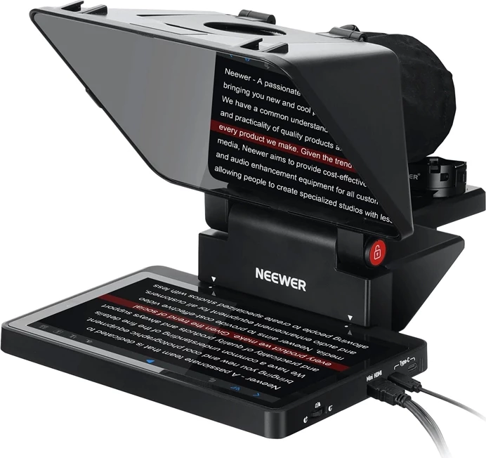 Teleprompter Neewer X11 TM8, ekran 11\" + monitor i integrum 9\" HD (1024×768), set