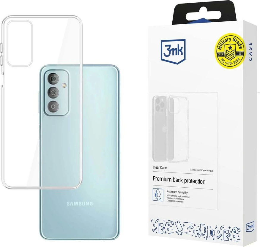 Mbështjellës 3mk Clear Case për Samsung Galaxy F23 5G, Absorber125, transparent, në kuti