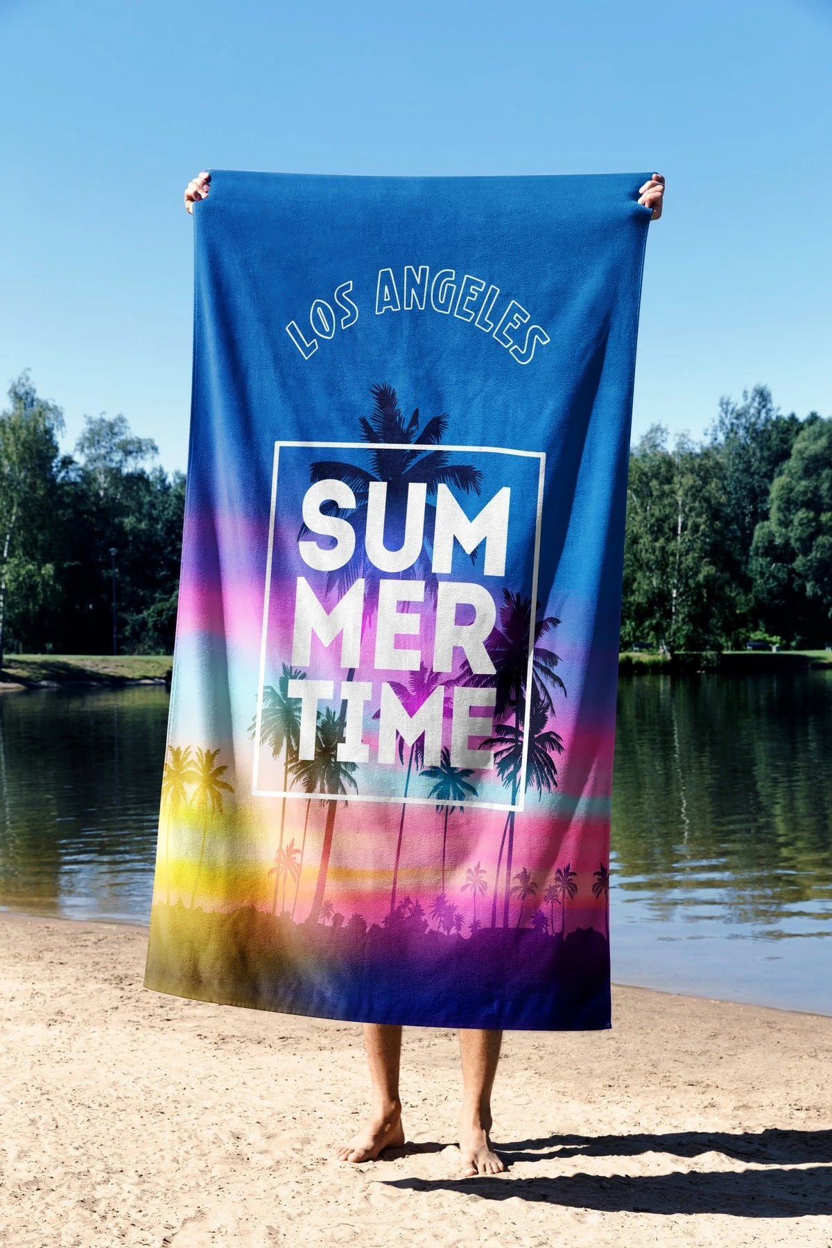 Peshqir plazhi Mijolnir, shumëngjyrësh, Summer Time 90