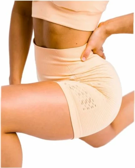 Shorce për femra GymHero, ngjyrë krem