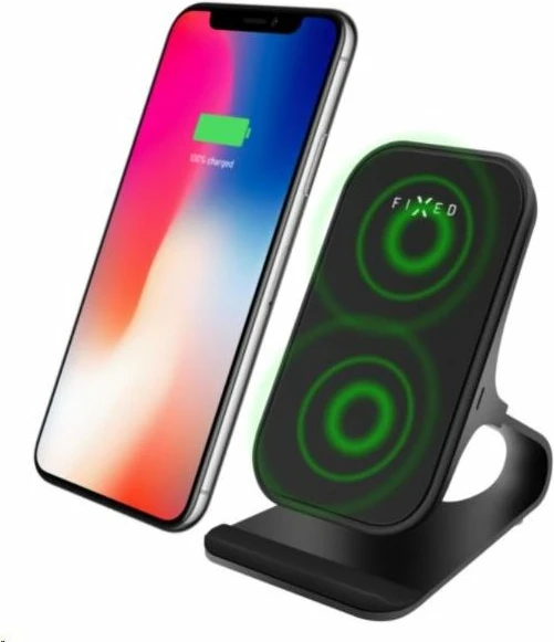 Karikues pa tela Fixed Frame FIXFR-WRL-BK, 15W Qi, USB-C, pa kabllo, 1 pajisje, i zi