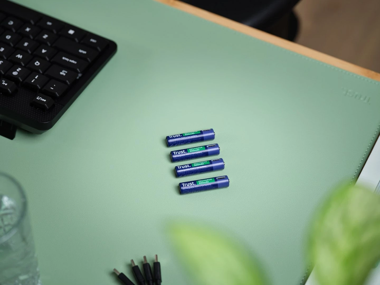 Bateri të rikarikueshme Trust 25671 AAA, 500 mAh, set prej 4 copë, Jeshile