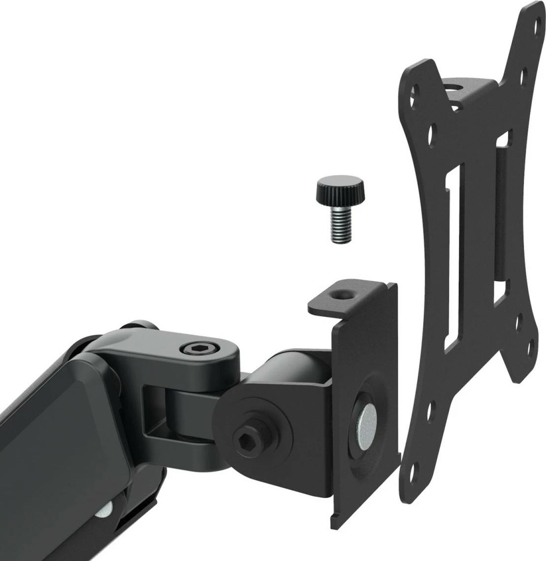 Mbajtëse tavoline për 3 monitorë Maclean MC-137 17-27\" 2-8 kg, e zezë