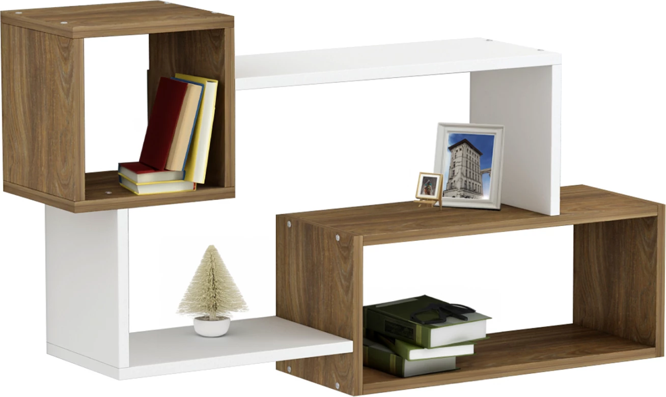 Rafta muri TANNER FH8948.11 melaminë natyrale-bardhë 90,5x20x51Hcm