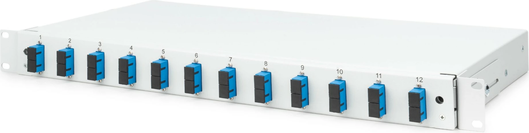 Kasë rrjeti Digitus LWL Spleißbox 1HE, 12x SC DX, gri