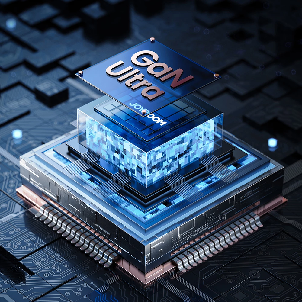 Karikues mur Joyroom JR-TCG05UK GaN, 140W, 3x USB-C, 1x USB-A, me kabllo USB-C/USB-C 240W 1.2m, i zi