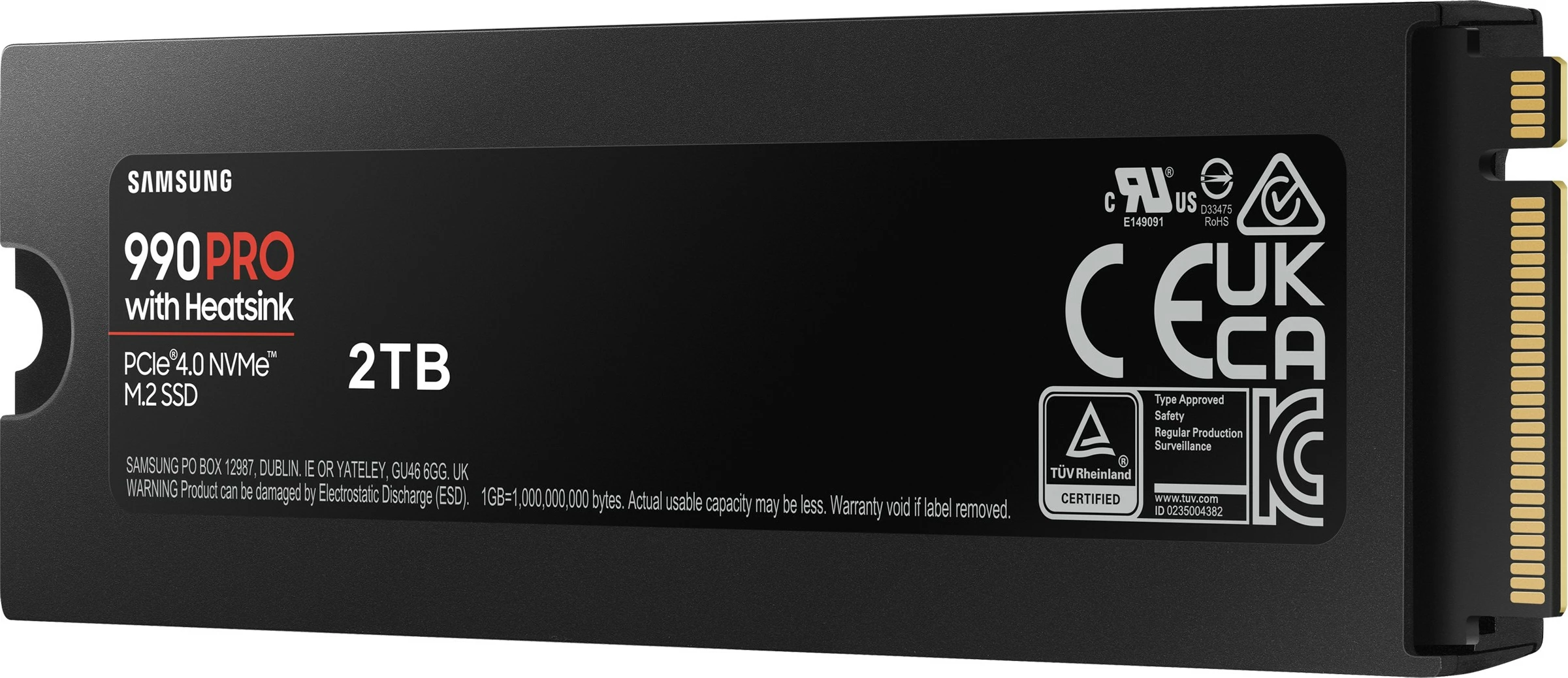 SSD Samsung 990 PRO, 2 TB, M.2, 7450 MB/s