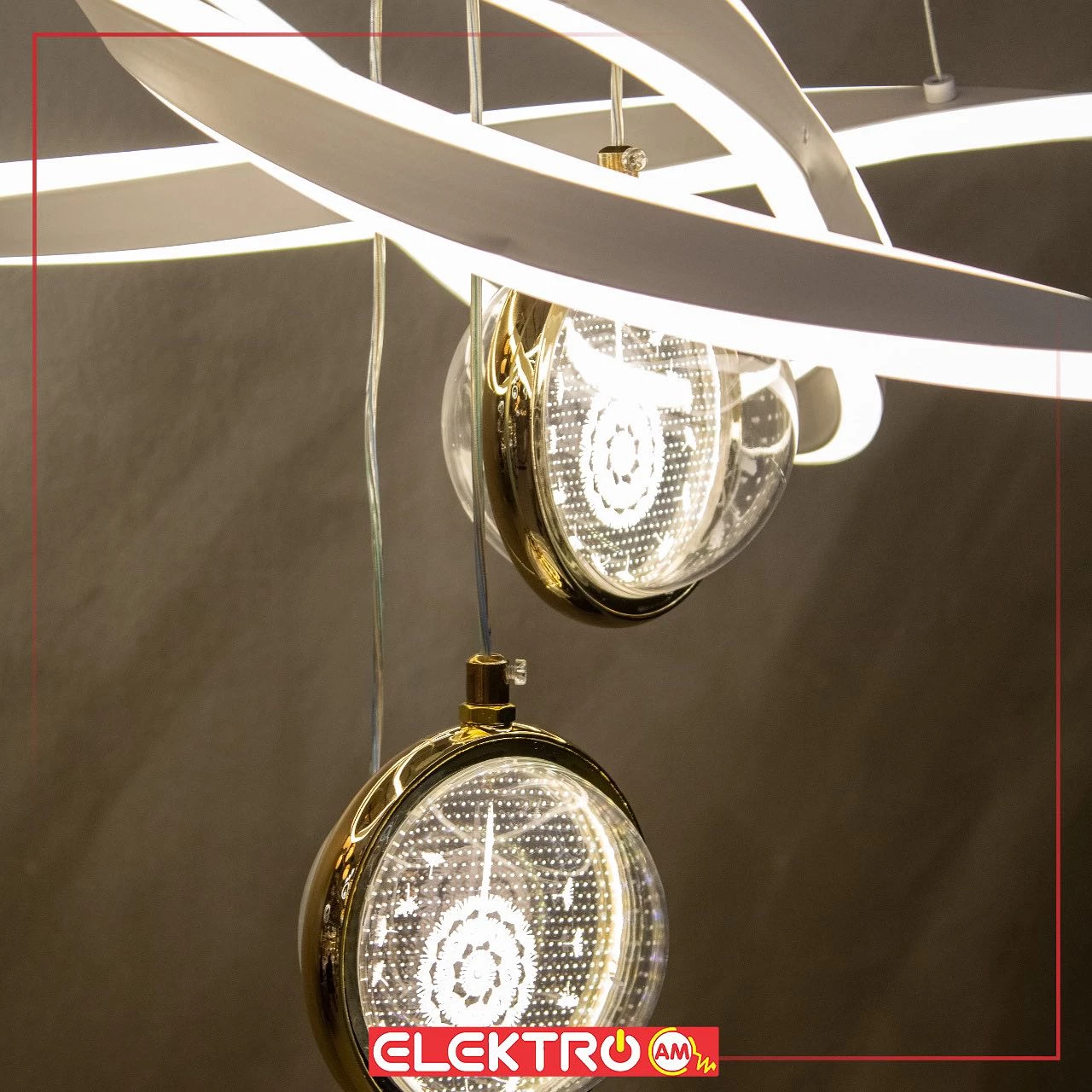 Abazhurë LED i varur 8965-4