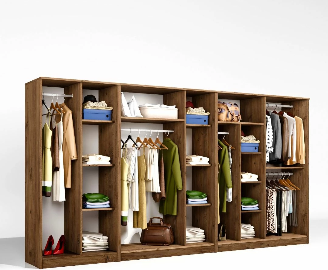 Dollap rrobash Skye Decor, ngjyrë Atlantic Pine, Kardelen 1600-124