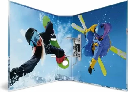 Dosje HERMA A4 karton, motive sporte dimërore, shumëngjyrëshe