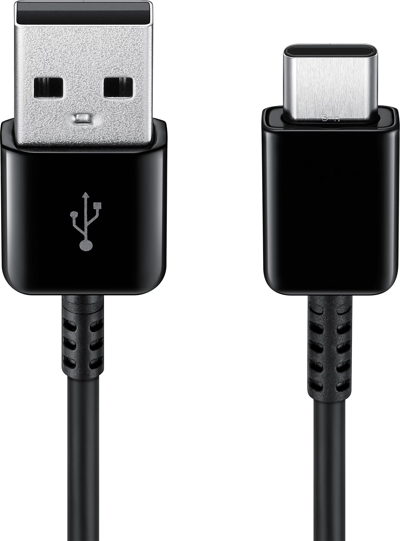 Kabllo USB C Samsung EP-DG930MBEGWW, 1.5m, 480Mbps, 5A, e zezë, set prej 2 copë