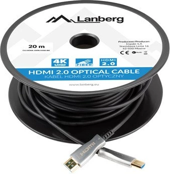 Kabllo HDMI Lanberg, CA-HDMI-20FB-0200-BK, 20m 