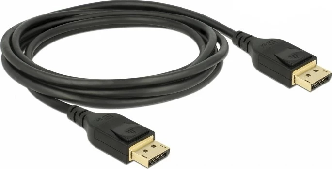 Kabllo DisplayPort DeLOCK 85661, 3m, 8K, e zezë