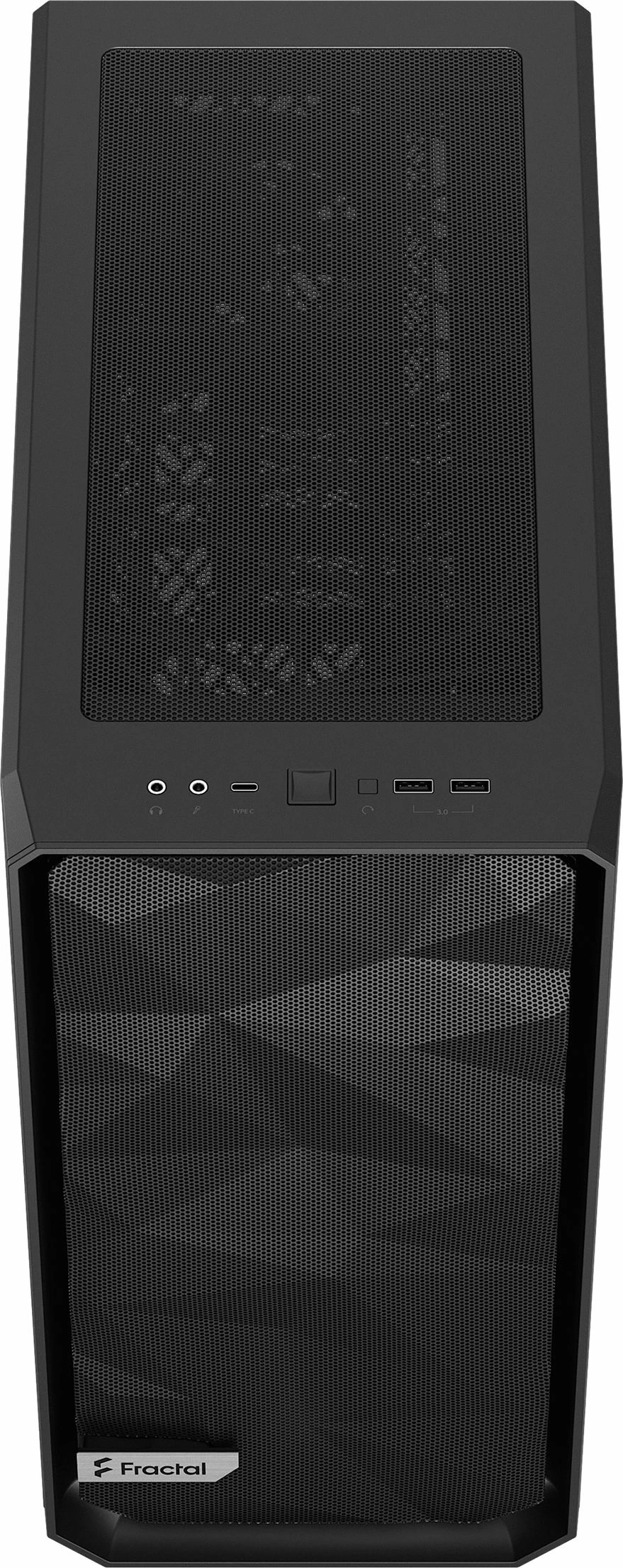 Kasë Fractal Design Meshify 2 Compact Solid FD-C-MES2C-01, Midi Tower ATX, pa dritare, e zezë