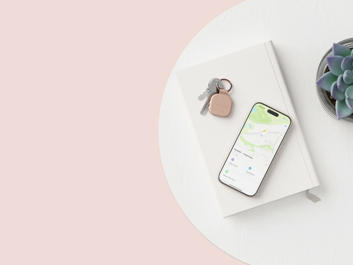 Brelok Satechi FindAll Keychain, locator, rozë