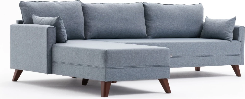 Këndore Bella Soft, ngjyrë kaltër, Atelier del Sofa, majtas
