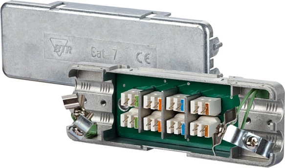 Konektor lidhës rrjeti METZ CONNECT BTR NETCOM 130863-E, Cat.7A, AWG 22/1, i ekranizuar, Straight, multicolor