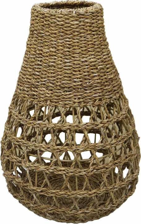 Vazo dekorative Almar, kashtë deti, hekur, 38x38x50cm