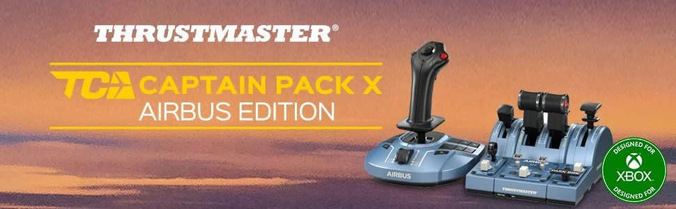 Joystick Thrustmaster TCA Captain Pack X Airbus Edition 4460217, wired, për PC/Xbox Series X/S, set, blu