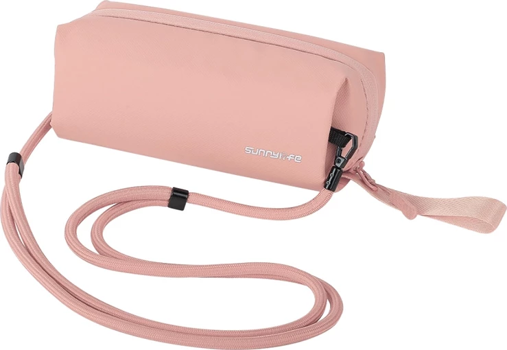 Çantë organizuese Sunnylife B018, për DJI Osmo Pocket 3 / kamera sportive / celular, e papërshkueshme nga uji, me rrip shpatulle, rozë