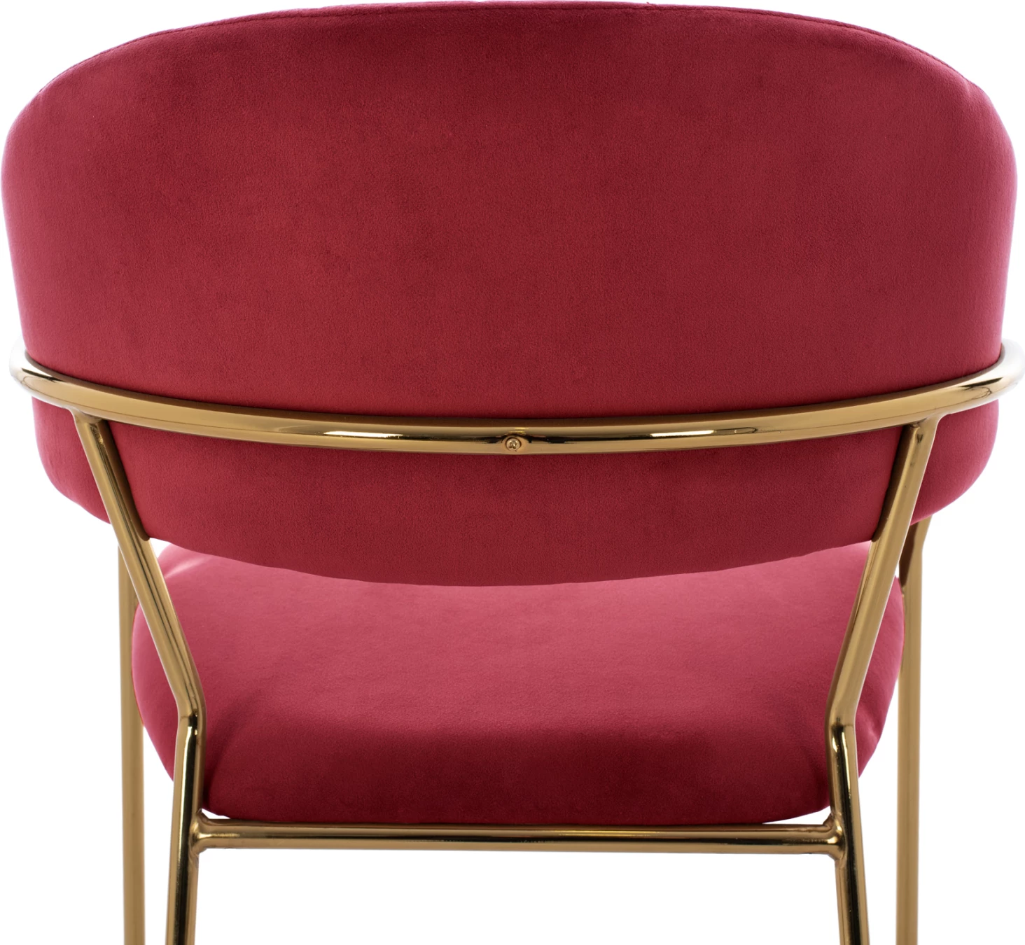Karrige për bar THEODORE, kadife e kuqe burgundy, kornizë metalike ngjyrë ari, 60x55x100cm, set prej 2 copë